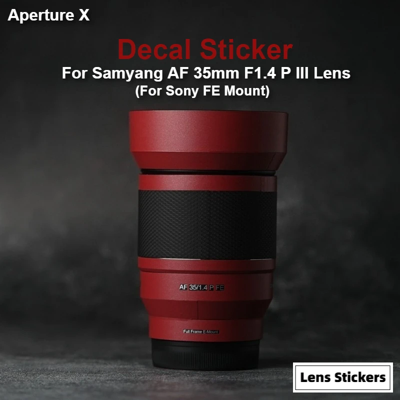 For Samyang AF 35mm F1.4 P FE III Lens For Sony E Mount Sticker Anti-Scratch Coat Wrap Protective Film Body Protector Decal Skin