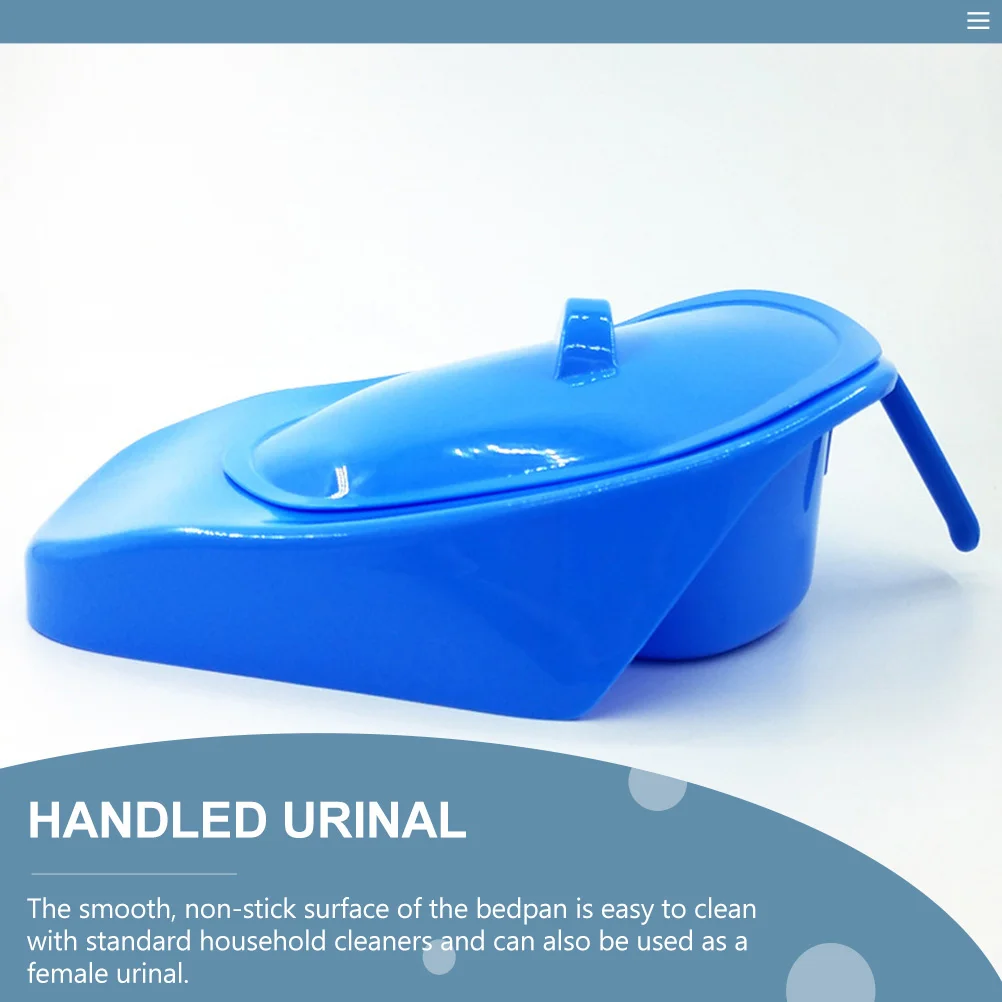 1 قطعة Bedpan مع غطاء تصميم احيط شديد التحمل للمرضى طريح الفراش المسنين النساء الحوامل المحمولة مبولة ناعمة غير لاصقة #1