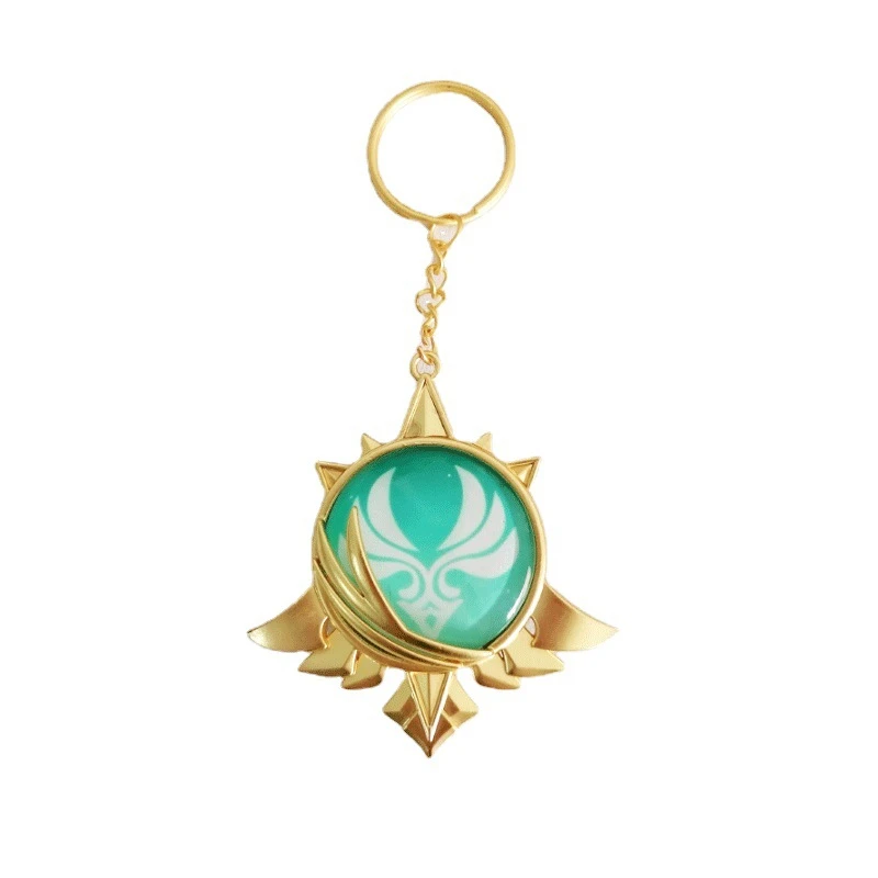 Porte-clé en forme d\'anime Genshin Impact mondston, Badge lumineux, élément de Vision dilic Ragnvindr, accessoires Cosplay, pendentif, cadeaux, 8cm