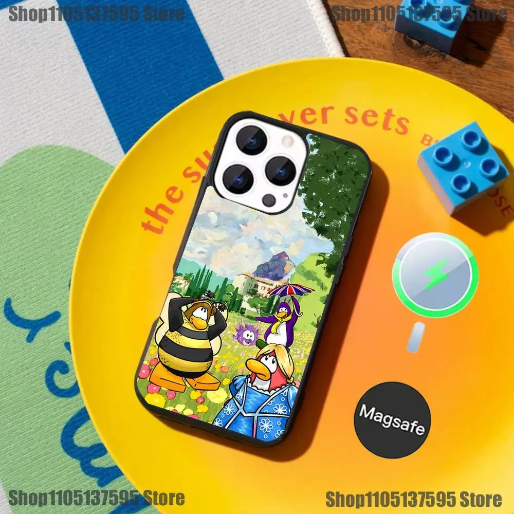 Чехол для телефона Game C-Clubs P-Penguin-ns для iPhone 17,16,15,14,13,12,11, Pro, Max, Plus, Mini, SE4, E с магнитной беспроводной зарядкой Magsafe