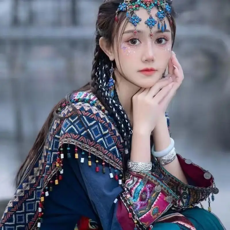 

Chinese Miao Girl Clothing Exotic And Ancient Style Ethnic Style Phoenix Travel Photography Internet Celebrity Clothing