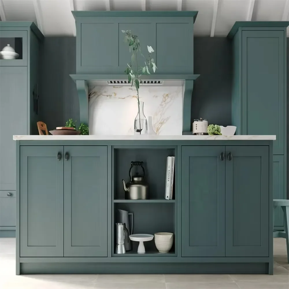 Price Complete Kitchen Cupboards Furniture Set Modern Custom Wood Kitchen Cabinet Shaker Design
