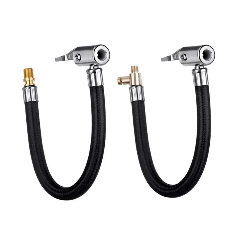 Car Tire Air Inflator Hose Inflatable Pump Extension Tube Adapter Twist Tyre Air Connection Locking Air Chuck Bike Motorcycle