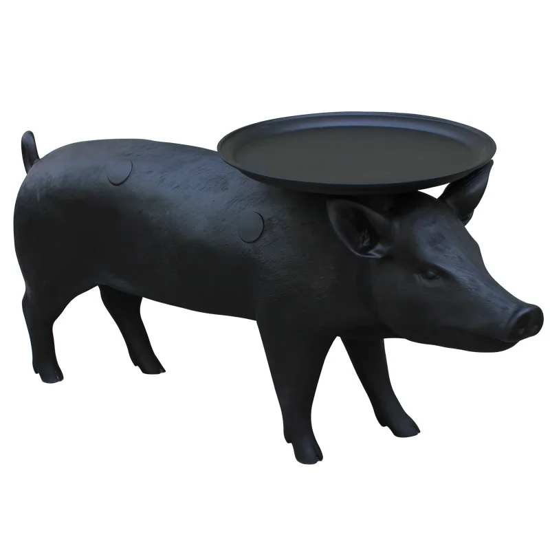 

Living room creative personality art pig ornament decorative shelf fiberglass sculpture coffee table