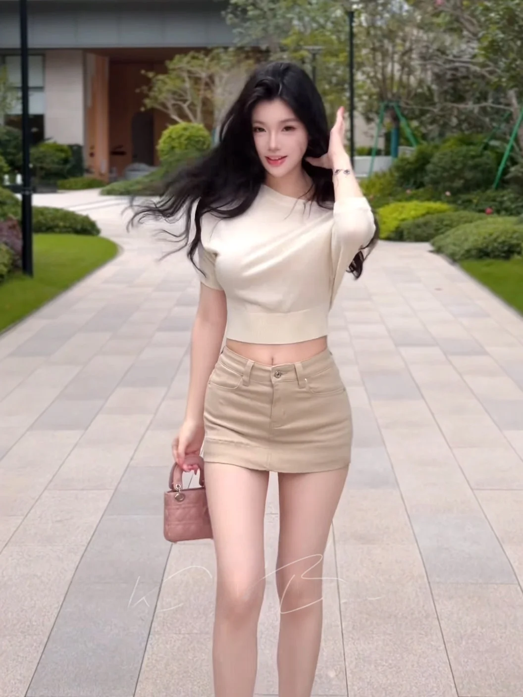 Slimming A-Line  Skirt Short Denim Skirt Hip Enhancing Women's Fashion Half Body Skirt Short Length Teenage Girl's Dress
