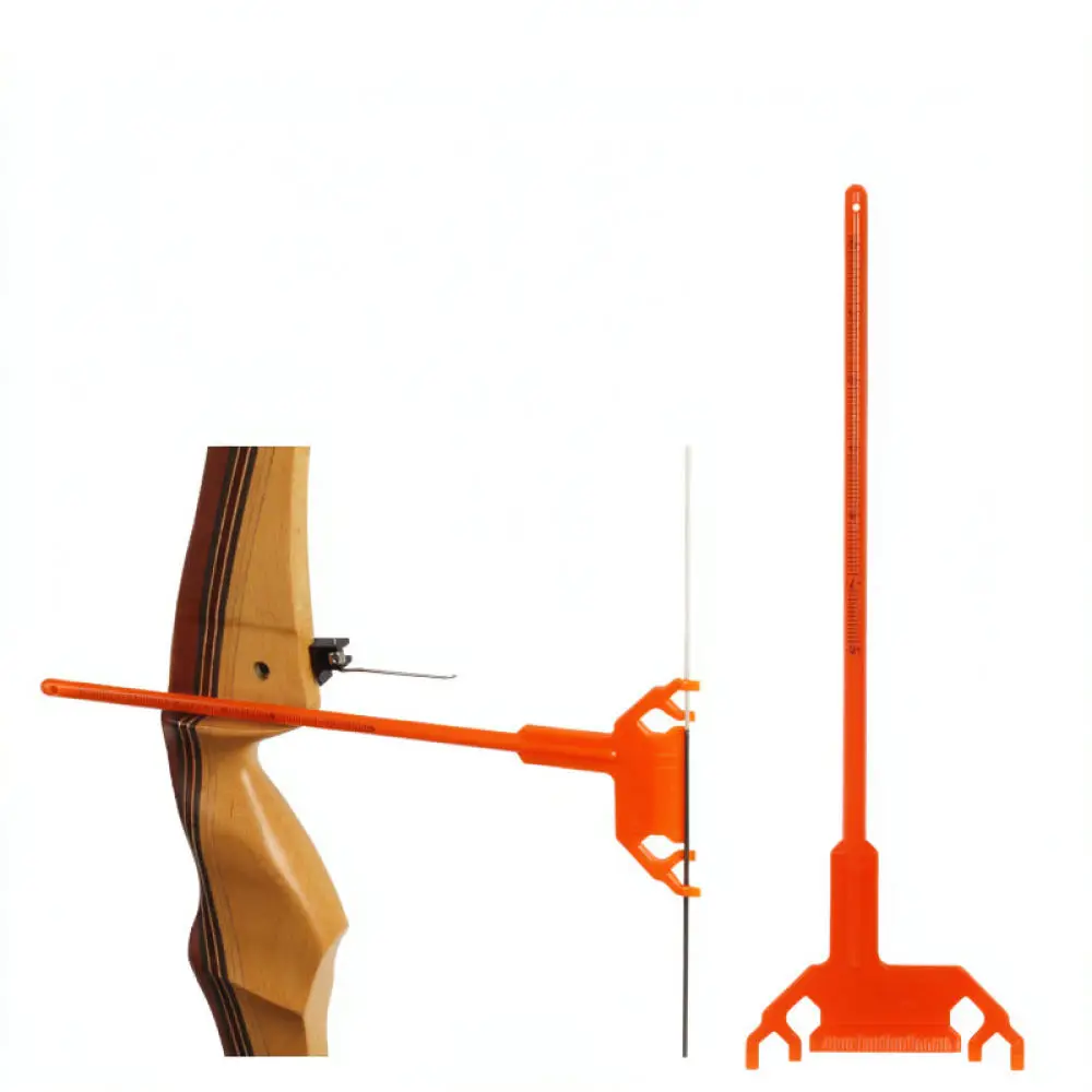 T Shape Ruler Measuring Tool For Archery String Height And Brass Nock Point Adjustment Outdoor Sports