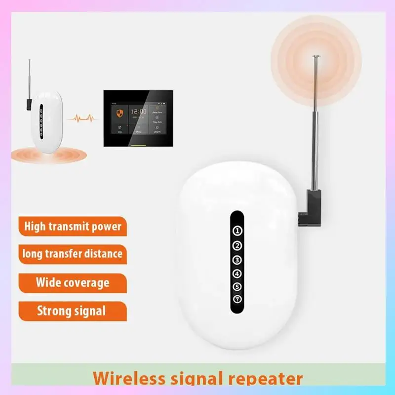 T23C Signal Repeater Wireless Extender 433Mhz Long Range Booster Barrier-Free Through Walls For Home Alarm Security