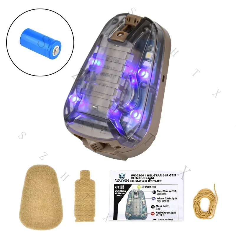 Helmet-Hellstar Signal Teammate Identification Lamp IR Strobe Survival Waterproof FMA view 3