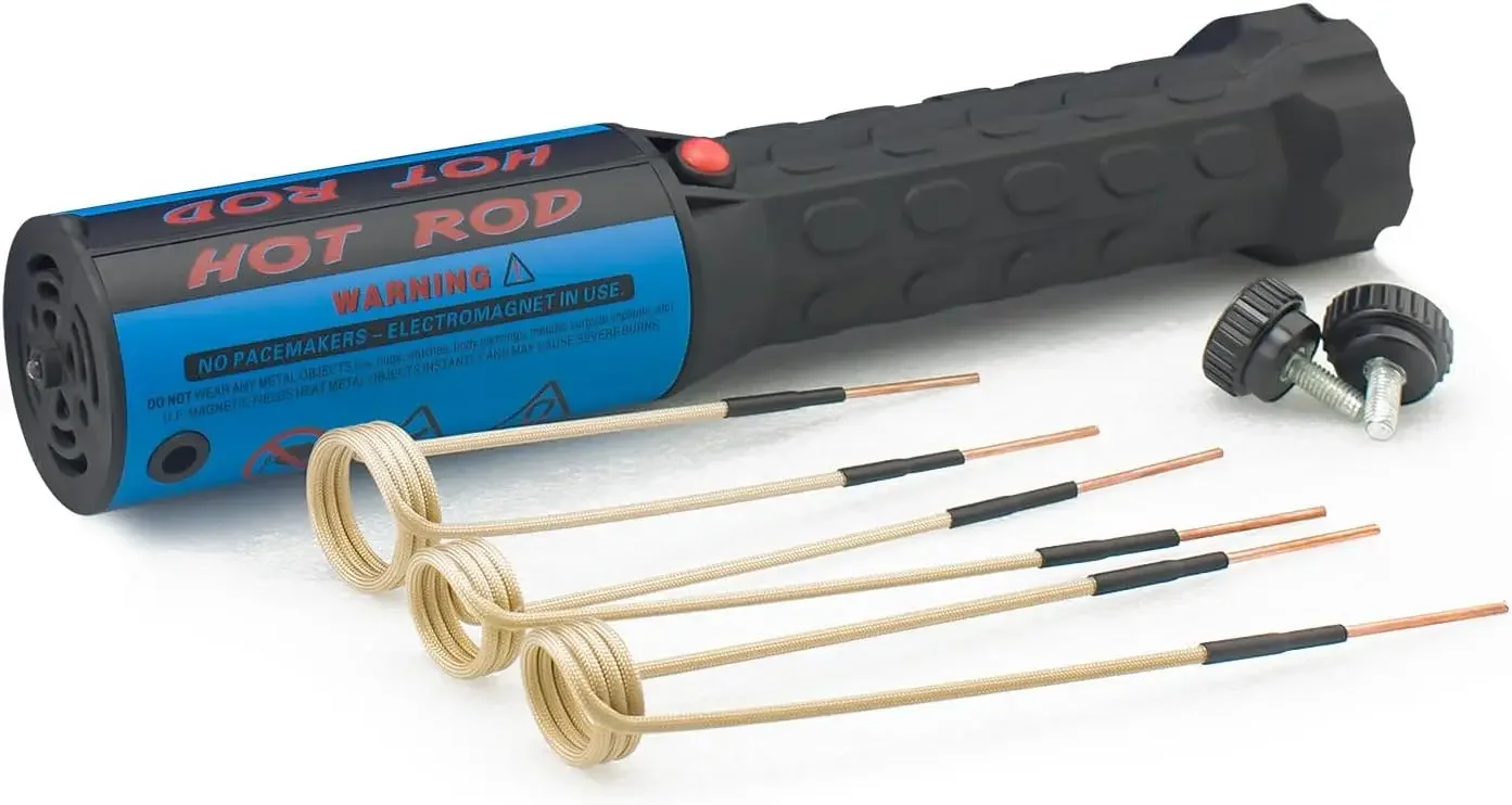 

Magnetic Induction Heater Kit - 1200W 110V Handheld Induction Heater Bolt Removal Tool with 3 Coils