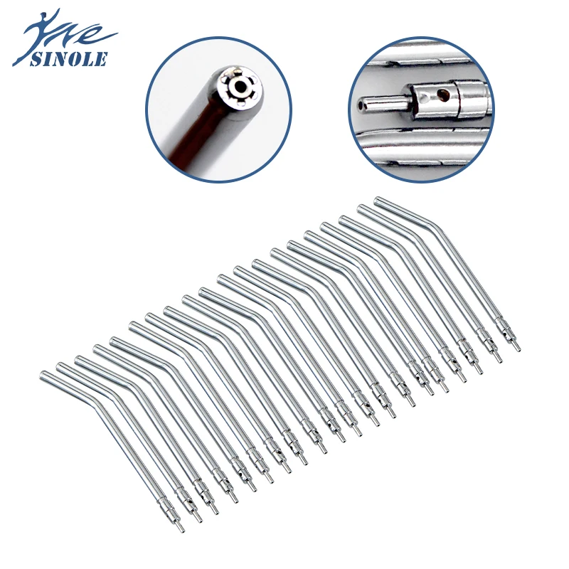 

10/20/50PCS Stainless Steel Dental Air Water Spray Syringe Nozzles Tips For Dental Triple 3 Way Syringe Air Water Spray Teeth