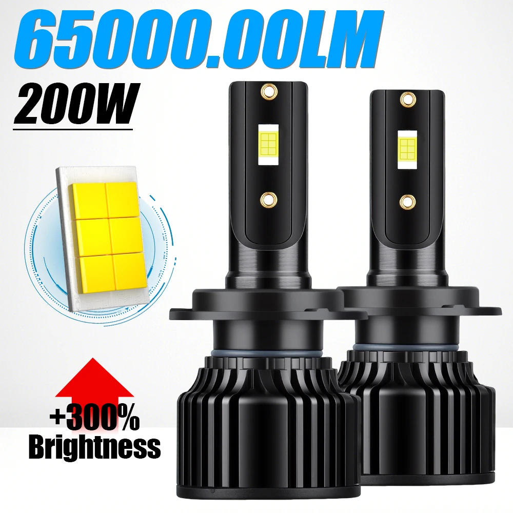 65000LM 2PCS H4 H7 … - image