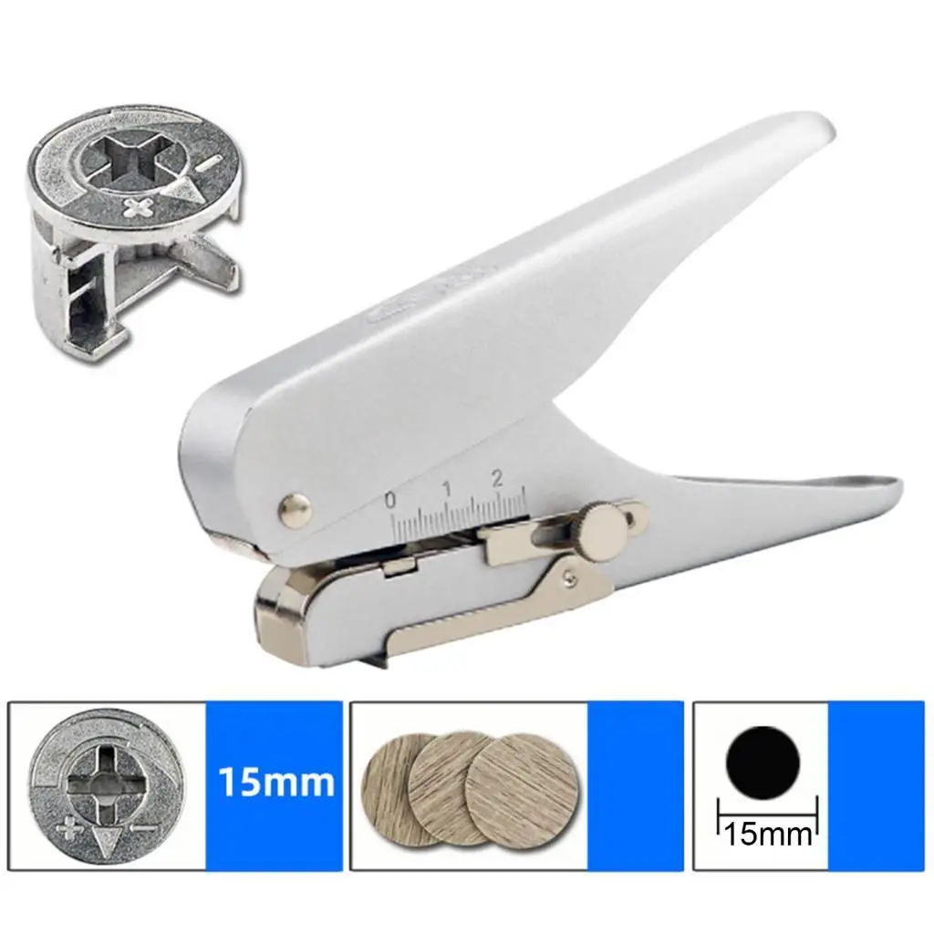 Single Round Plier Portable Hand er Circle Punch Punching Tool Photos Badge Tag