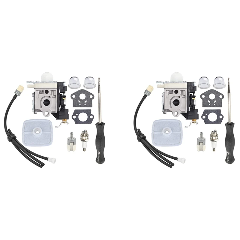 

2X PB250 Carburetor For Echo PB250LN PB-250 ES250 Leaf Blower RB-K106 With Air Filter Carb Adjustment Tool Fuel Line