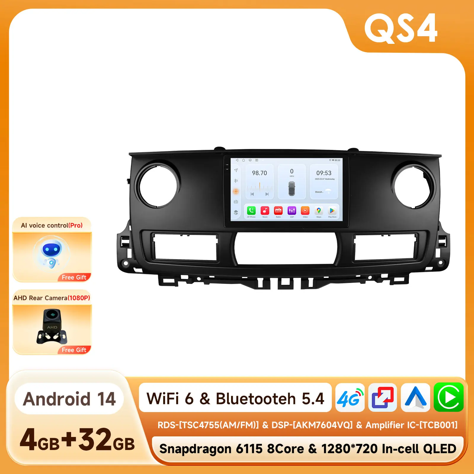 Android Autoradio Betaler voor Renault Master 2003-2011 Auto Multimedia GPS Carplay 2Din 6115 Autoradio Stereo Groot Scherm autoradio