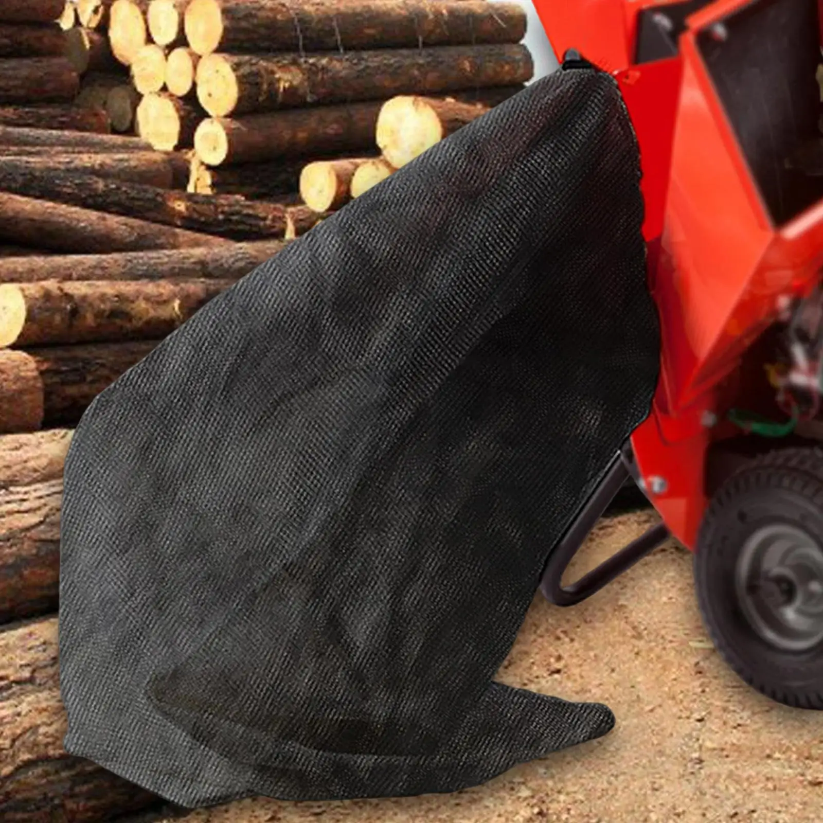 Wood Chipper Discharge Bag Black Color Universal Collection Bag Electric Wood