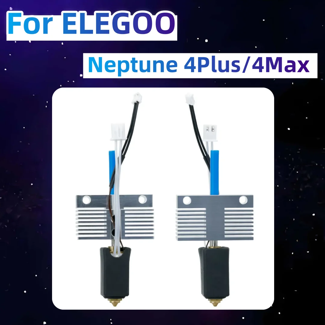 

For ELEGOO 3D Printer Neptune 4 Max/4Plus Hotend kit High-speed Brass nozzle,Silicone Socks,Thermistor for Neptune 4 Max/ 4Plus