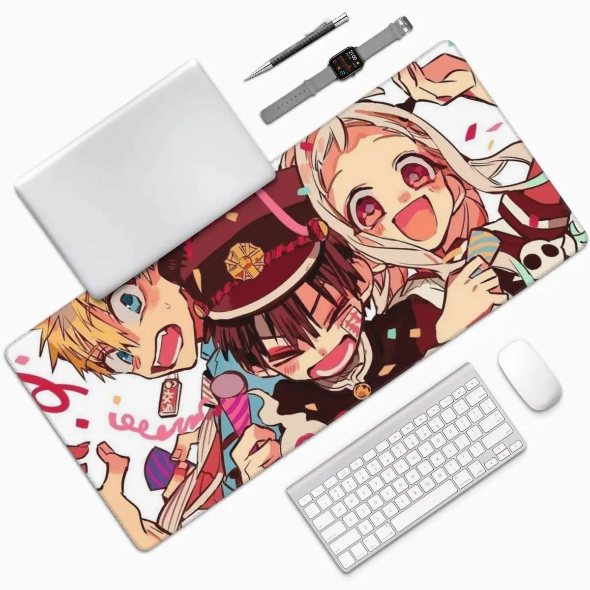 Toilet-Bound Hanako-Kun Anime Large Mouse Pad Computer Keyboard Mouse Mat Gamer PC Laptop Desk Mat Office Accessories Table Mats