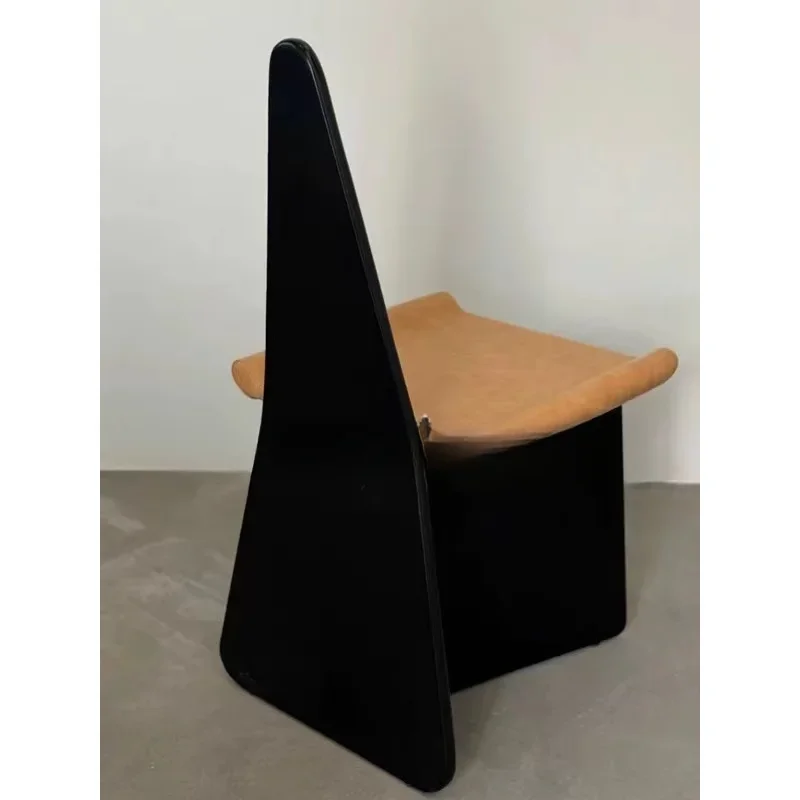 Cadeira traseira triangular simples retro casual café cadeira única