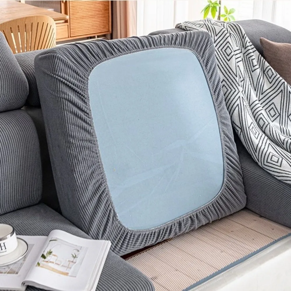 Anti-cat Scratch Thicken Elastic Sofa Slipcover Removable Solid Color Furniture Protector Soft Durable Couch Covers All Seasons