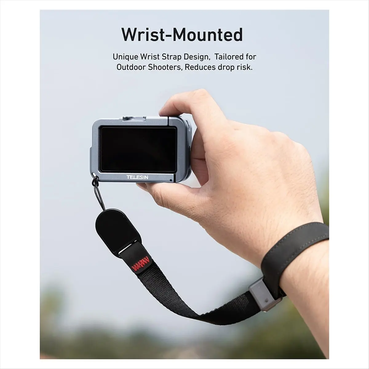 

Сверхлегкая клетка для камеры Action 5 Pro/4/3, защитная клетка с холодным башмаком, кнопкой затвора, быстроразъемным разъемом