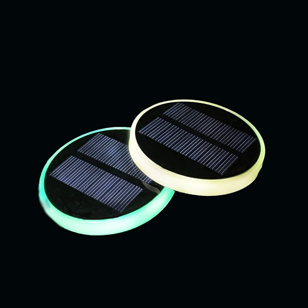 Waterproof Cup Pad Vibration Sensor Light Automatic Activation Lighting Compatible With All Car Models For Cup Holder Decoration
