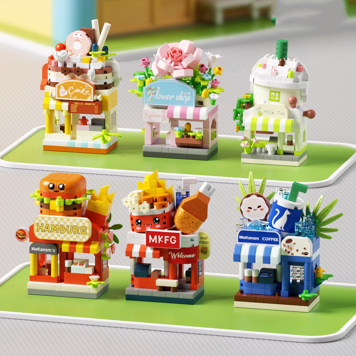 City View Mini Diy Building Block Toys for Children Bricks Blocks for Adults Constructor Micro Bricks Construction Set Girl Gift