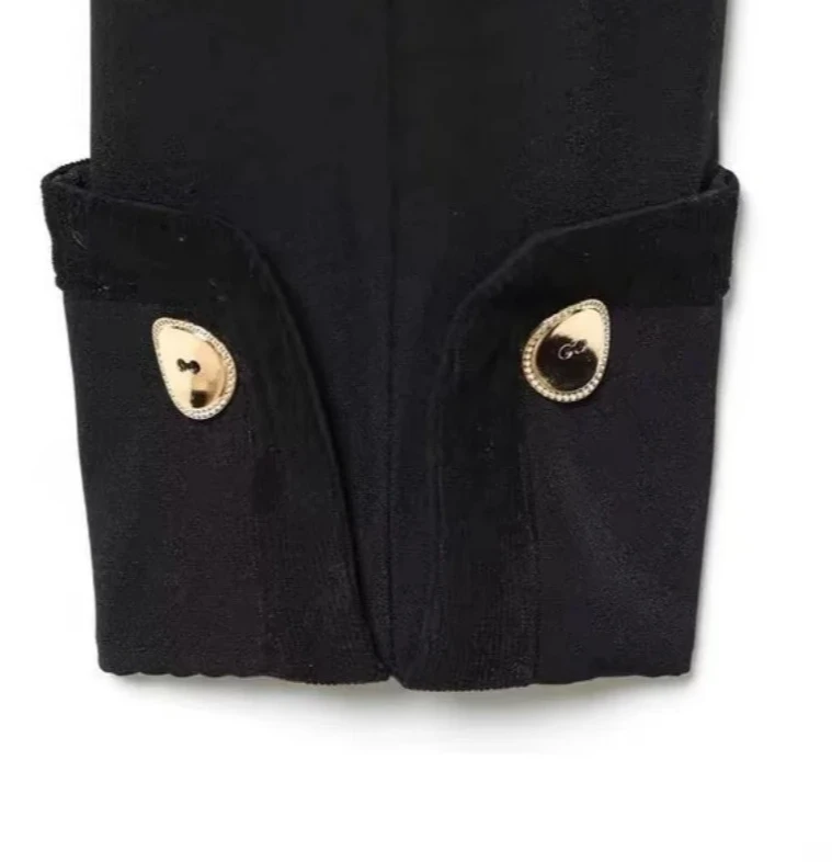 レディース新作カジュアルファッションダブルブレストボタンダウンショートジャケット（ストレートショルダー）