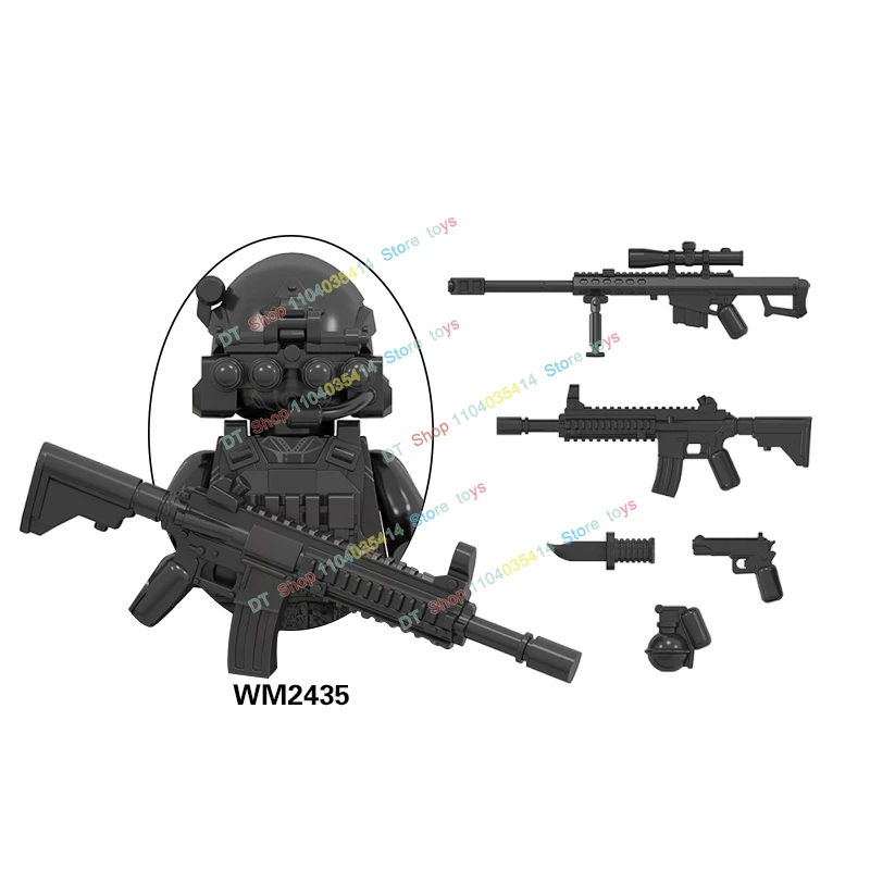 Special Forces Building Blocks Bricks Navy Seals Modern Soldiers KSK SSO Action Figures Educational Toys for Children WM6147