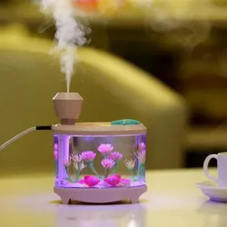 Fish Tank LED Light Humidifier USB home Humidifier Air Diffuser Purifier Atomizer difusor de aroma mist maker fogger Aquarium