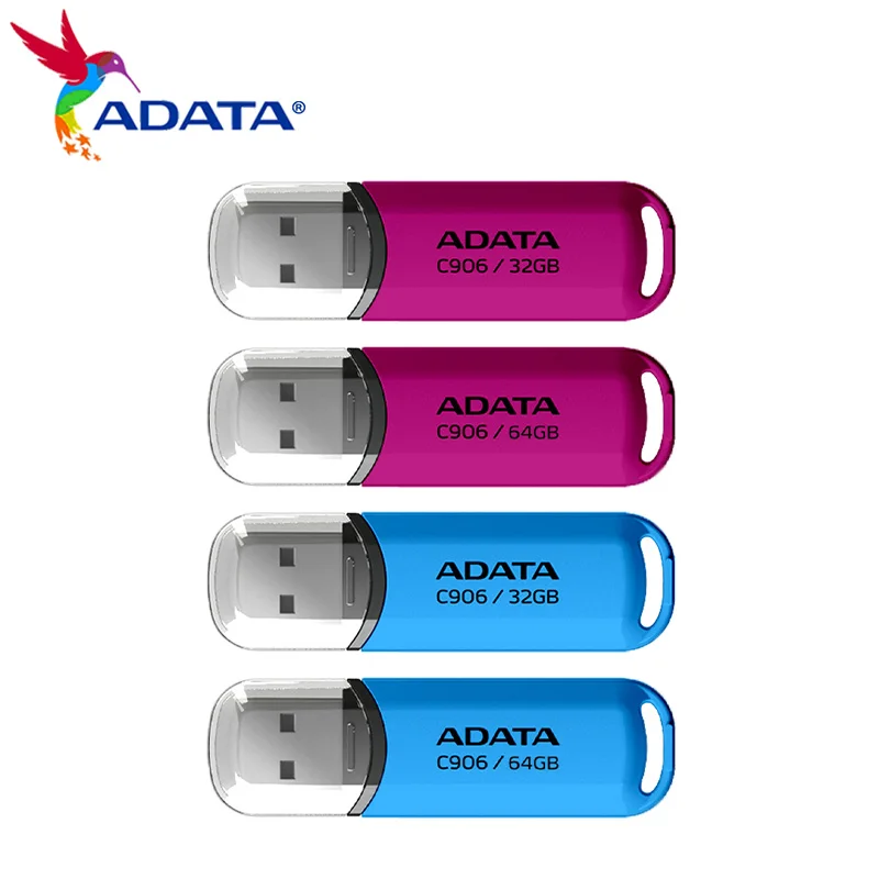 USB-флеш-накопитель Adata C906, 32-64 Гб, USB 2,0