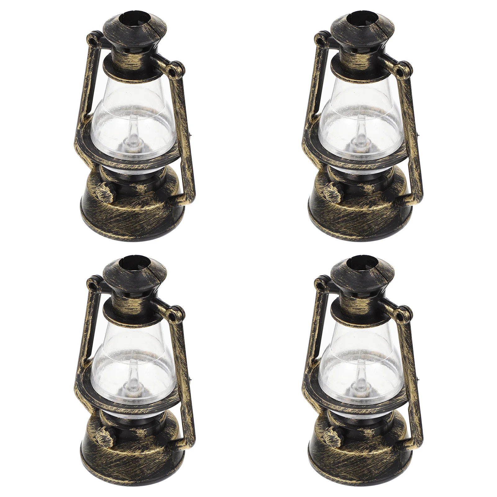 

4pcs Retro Led Lamp Decor Handheld Portable Lantern Light For Xmas Halloween Party Home Office Decoration Lamp