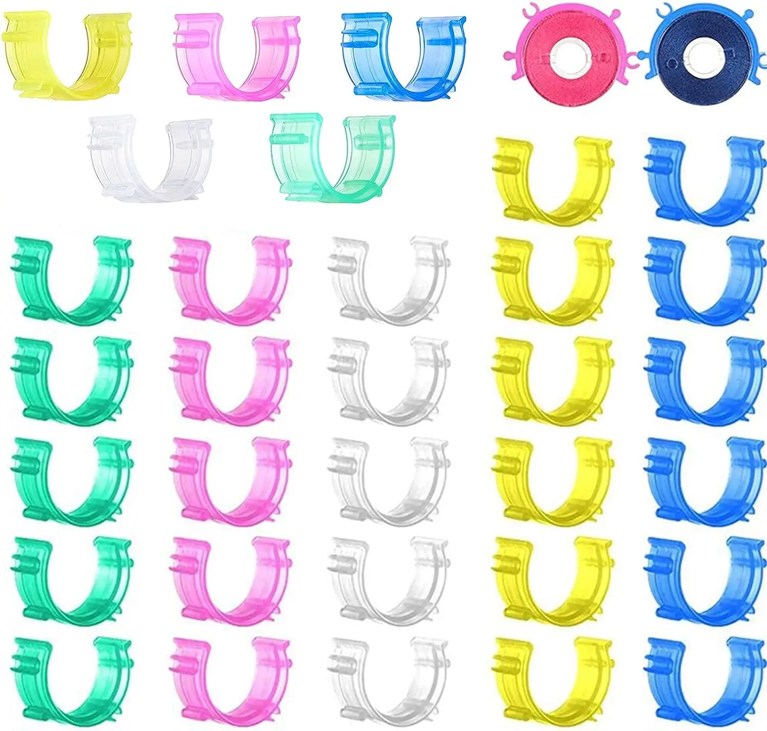 10-50pcs/Pack Sewing Bobbin Clips Sewing Tool Clip Accessory Bobbin Holder Clips Colorful Thread Clips Spool Holder Tool