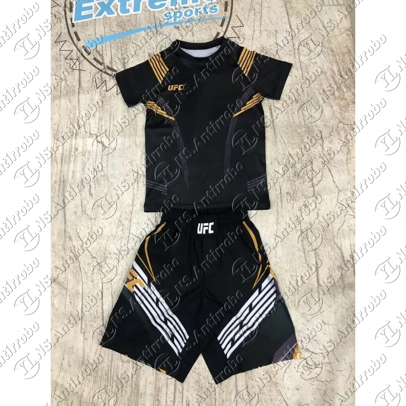 

UFC Boxing Men's T-shirt Training Oversized 3D Print Short Sleeve Fighting GYM Mens Tops New Fashion Streetwear Tees Clothing