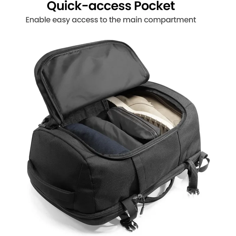 Travel Backpack 40L, TSA Friendly Flight Approved Carry-on Luggage Hand Water-resistant Lightweight Business Rucksack,