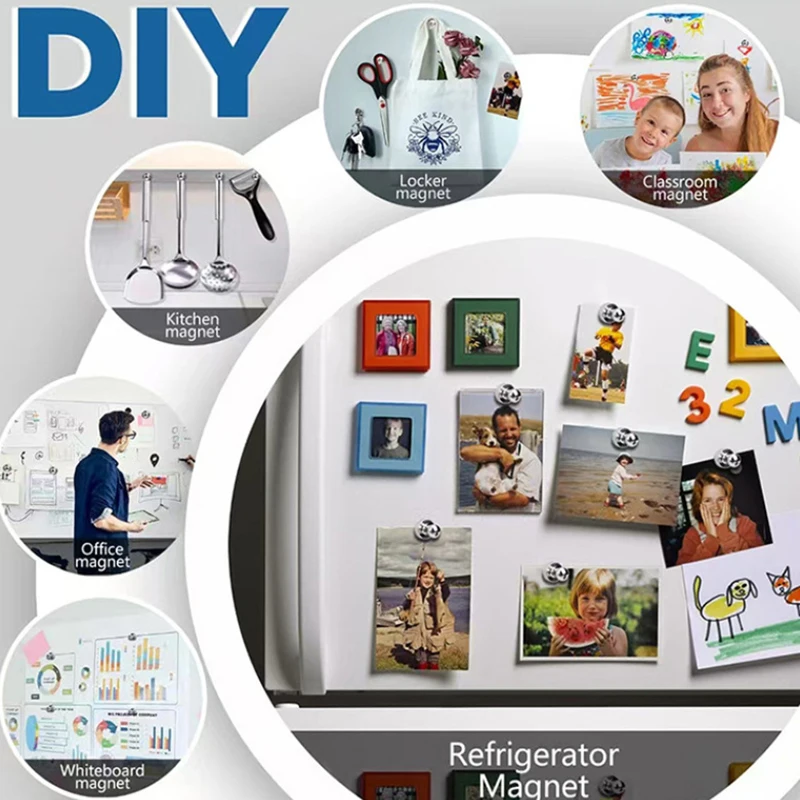 1Set Strong Magnets Fridge Pushpin Home Storage Tools Metal Magnetic Pins Neodymium Magnetic Thumbtacks For Whiteboard Cone