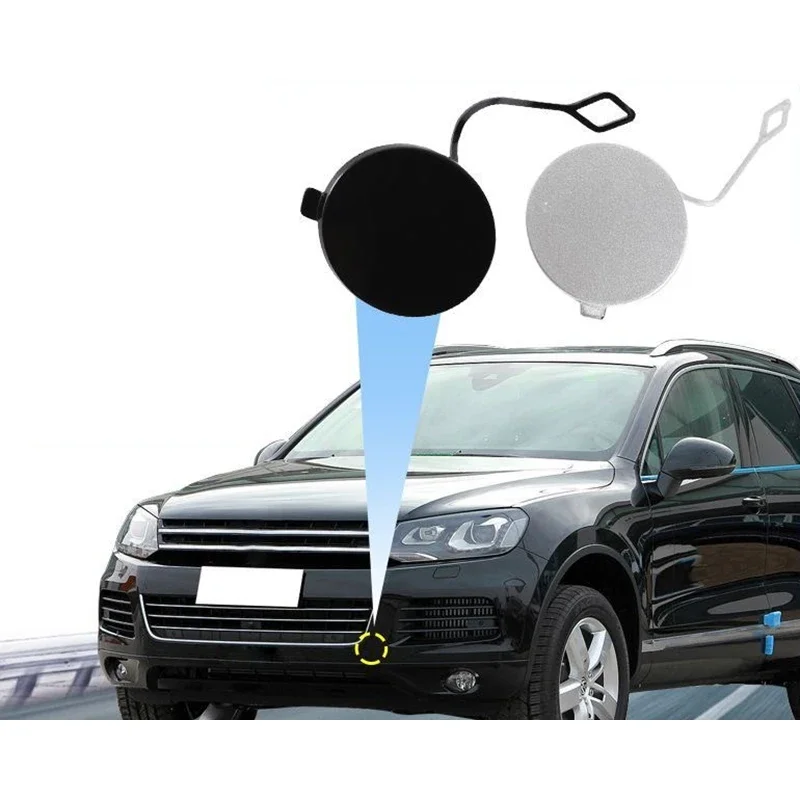 

Car Front Rear Bumper Towing Tow Hook Eye Cover Cap for VW Touareg 2011 2012 2013 2014 2015