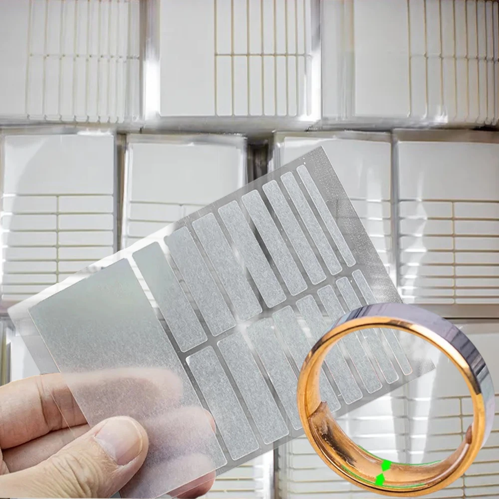 

19pcs/sheet Adjust Rings Size Clear Sticker for Loose Ring Adjustment Invisible Finger Ring Size Resizer Reducer Jewelry Tool