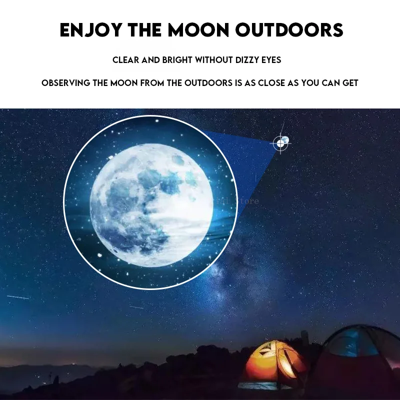 Imagem -02 - Telescópio Monocular hd com Suporte 2000x25 Mini Portátil Celular ao ar Livre Camping Caça Observação de Pássaros