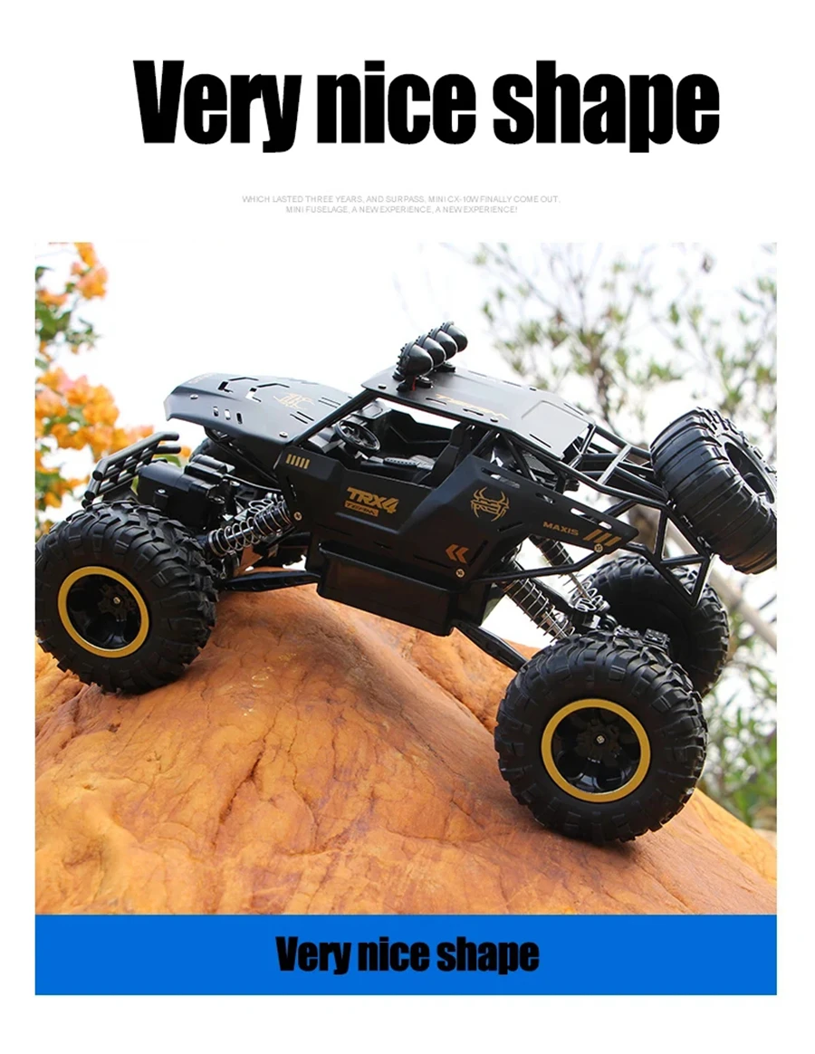 Oike 1:16 /1:12 All Terrain RC Car 30KM/H High Speed 4WD Electric Remote Control Buggy 4X4 Off-Road Truck Vehicle Model Toy Gift