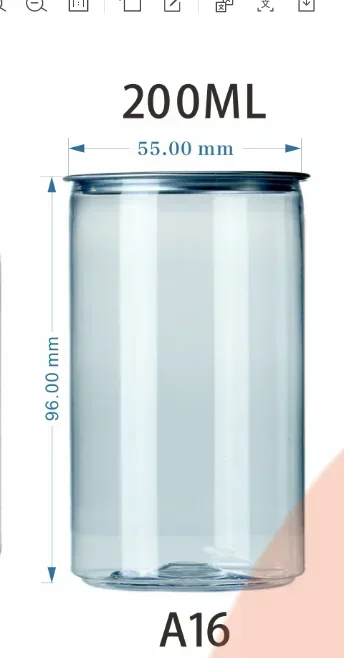 

200ML PET CANS AND LIDS