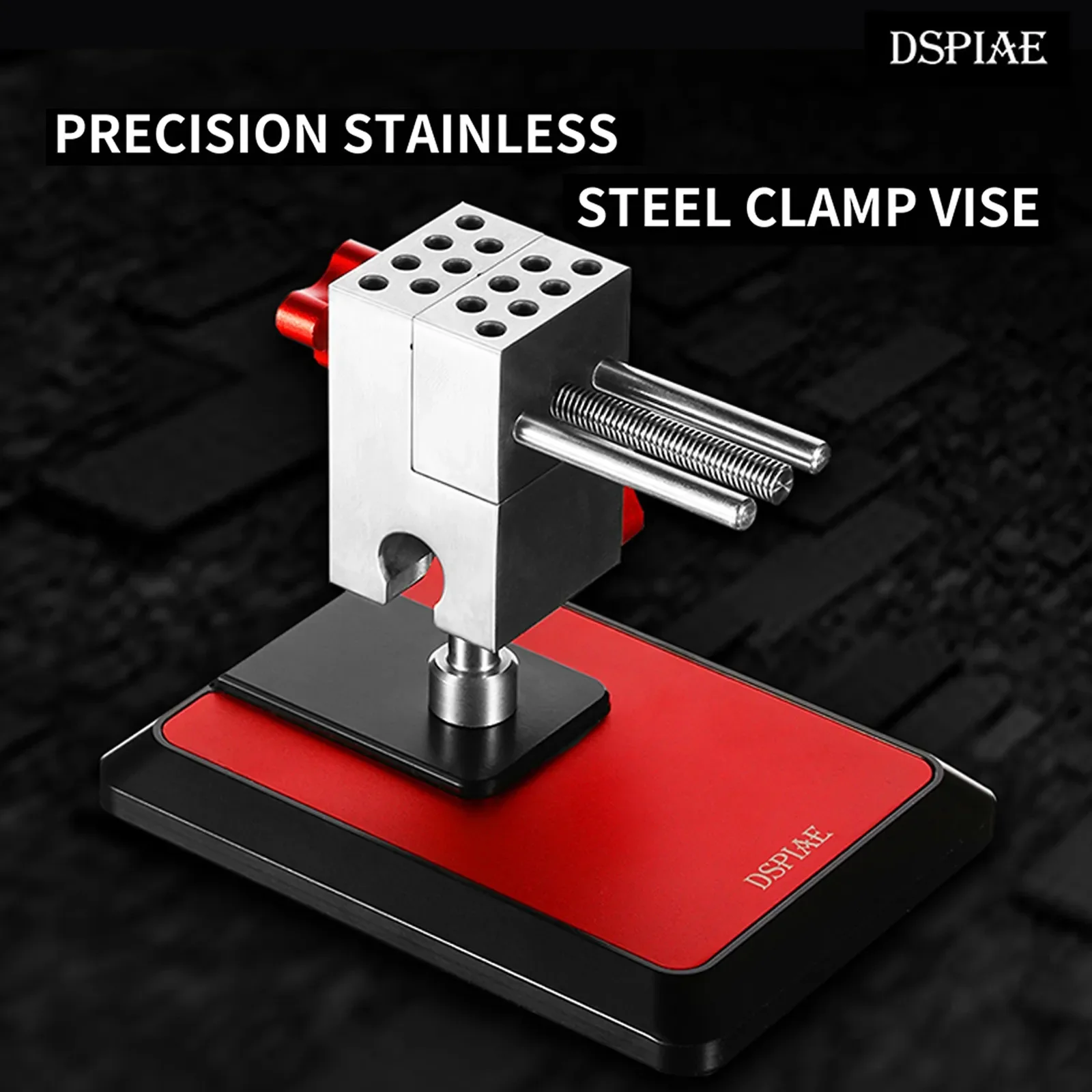 

DSPIAE AT-TVA&B Precision Stainless Steel Clamp Vise 360° Unviersal Tool Holder For Gundam Military Model Making DIY Tools