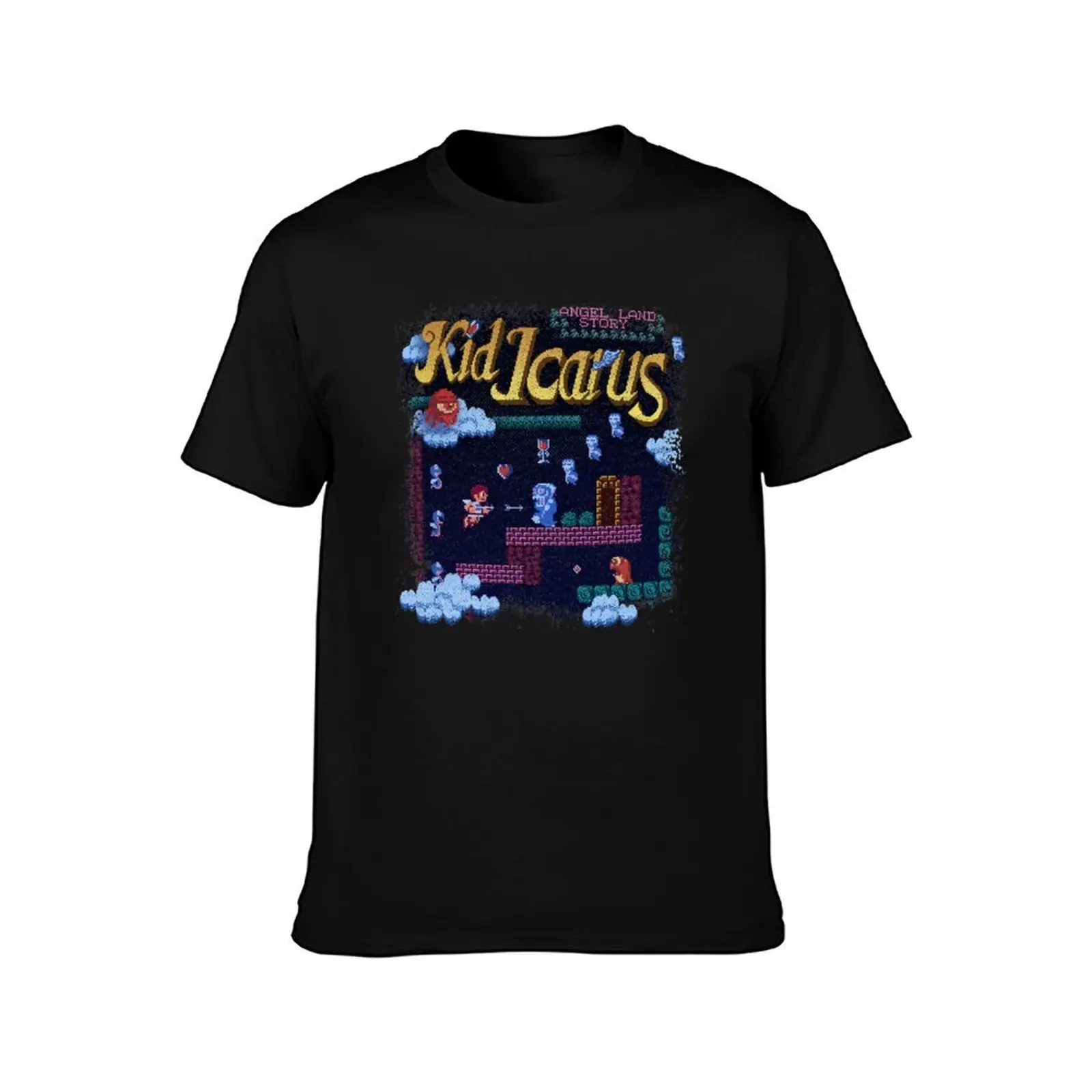 Icarus Kid T-Shirt, Summer Casual Cotton Tee, Oversized Streetwear Tops, Vintage Graphic Print, Loose Fit Short Sleeve