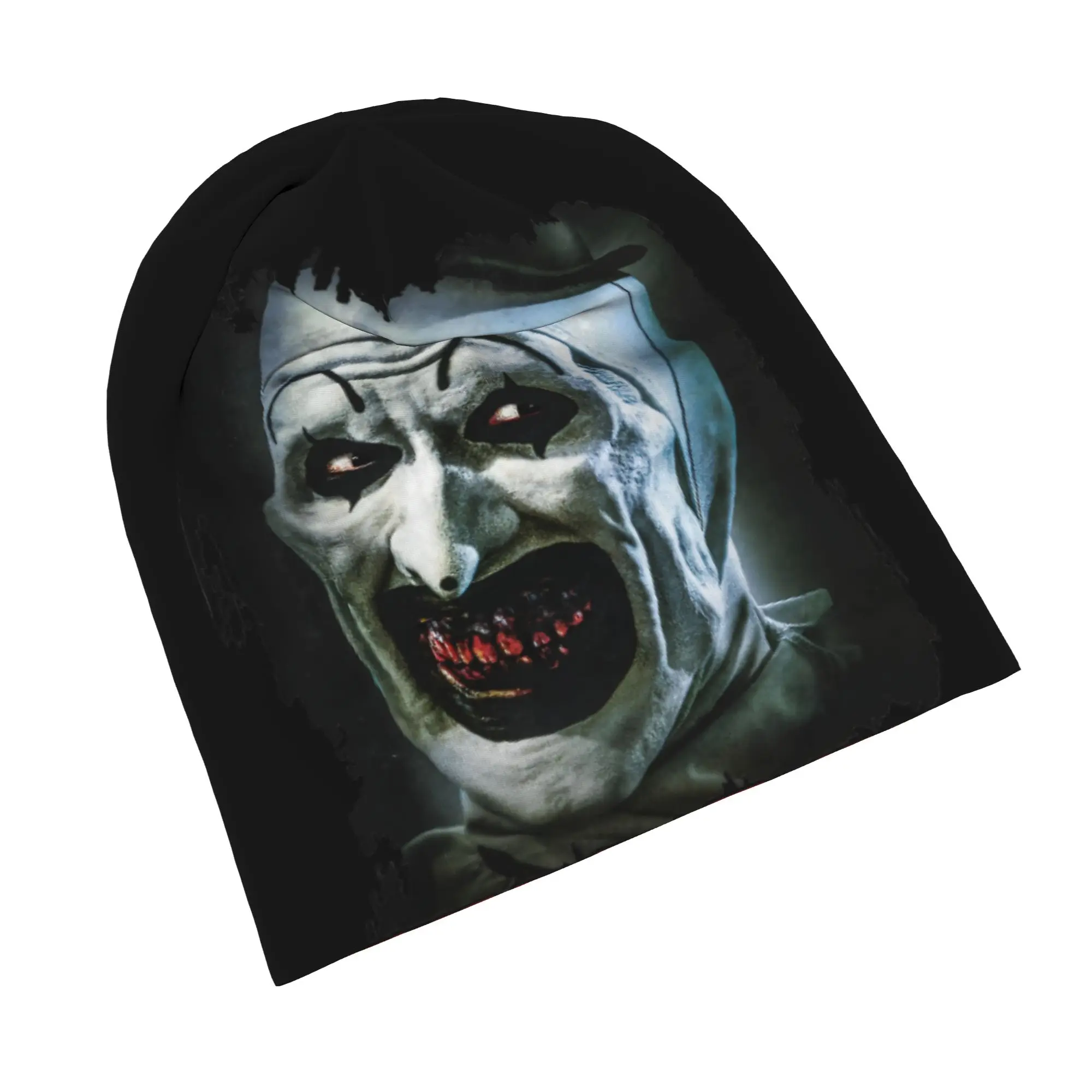 Terrifier Horror Movie Halloween Caps  Goth Adult Street Skullies Beanies Hats Summer Warm Thermal Elastic Bonnet Hats