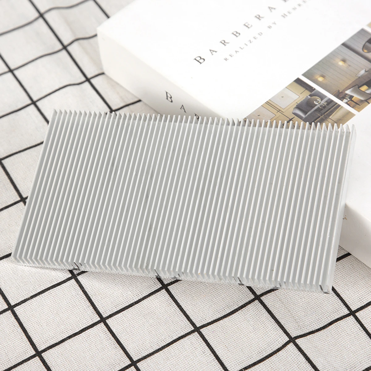 1 قطعة بالوعة الحرارة الألومنيوم 100 × 186 × 12 مللي متر عالية الكثافة الأسنان لوحة تبديد الحرارة مكونات إلكترونية