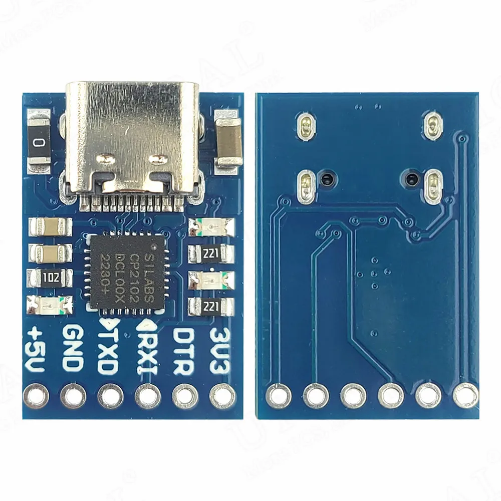 MINI convertidor USB a TTL Serial Downloader UART STC, descarga USB Micro tipo C CP2102, 6 pines UART STC 300bps ~ 1Mbps