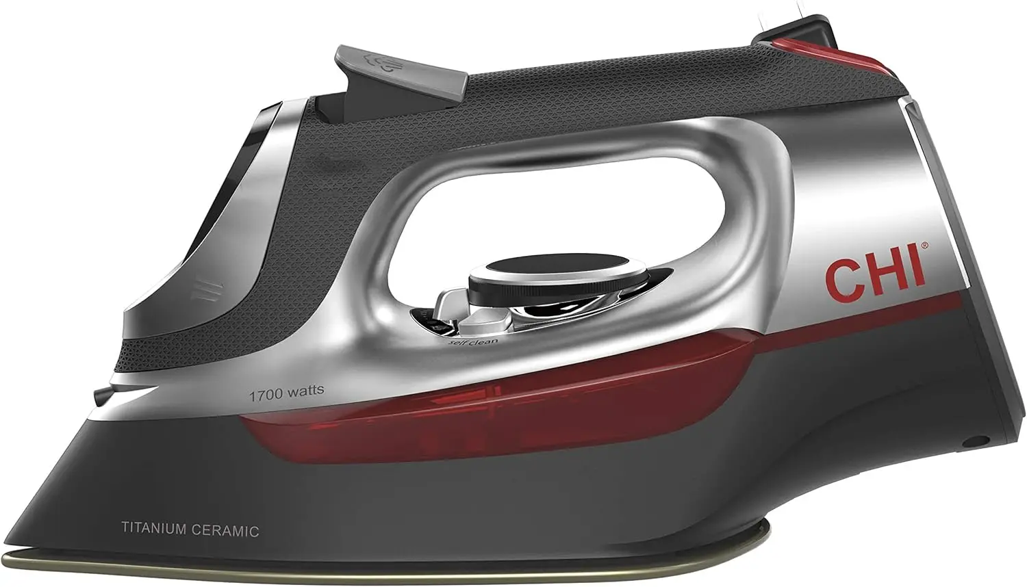 

Steam Iron for Clothes with 8’ Retractable Cord, 1700 Watts, 3-Way Auto Shutoff, 400+ Holes, Professional Grade