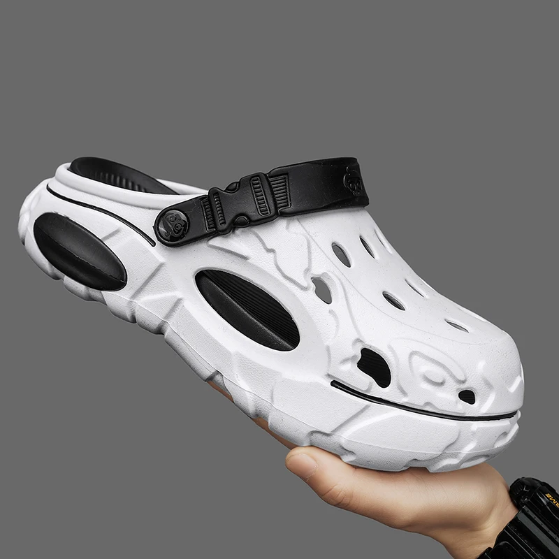 

2026 Men's and Women's Summer Outdoor Non-Slip, Anti-Odor Closed-Toe Slippers, Thick-Soled Outdoor Sports Beach Sandals for Men
