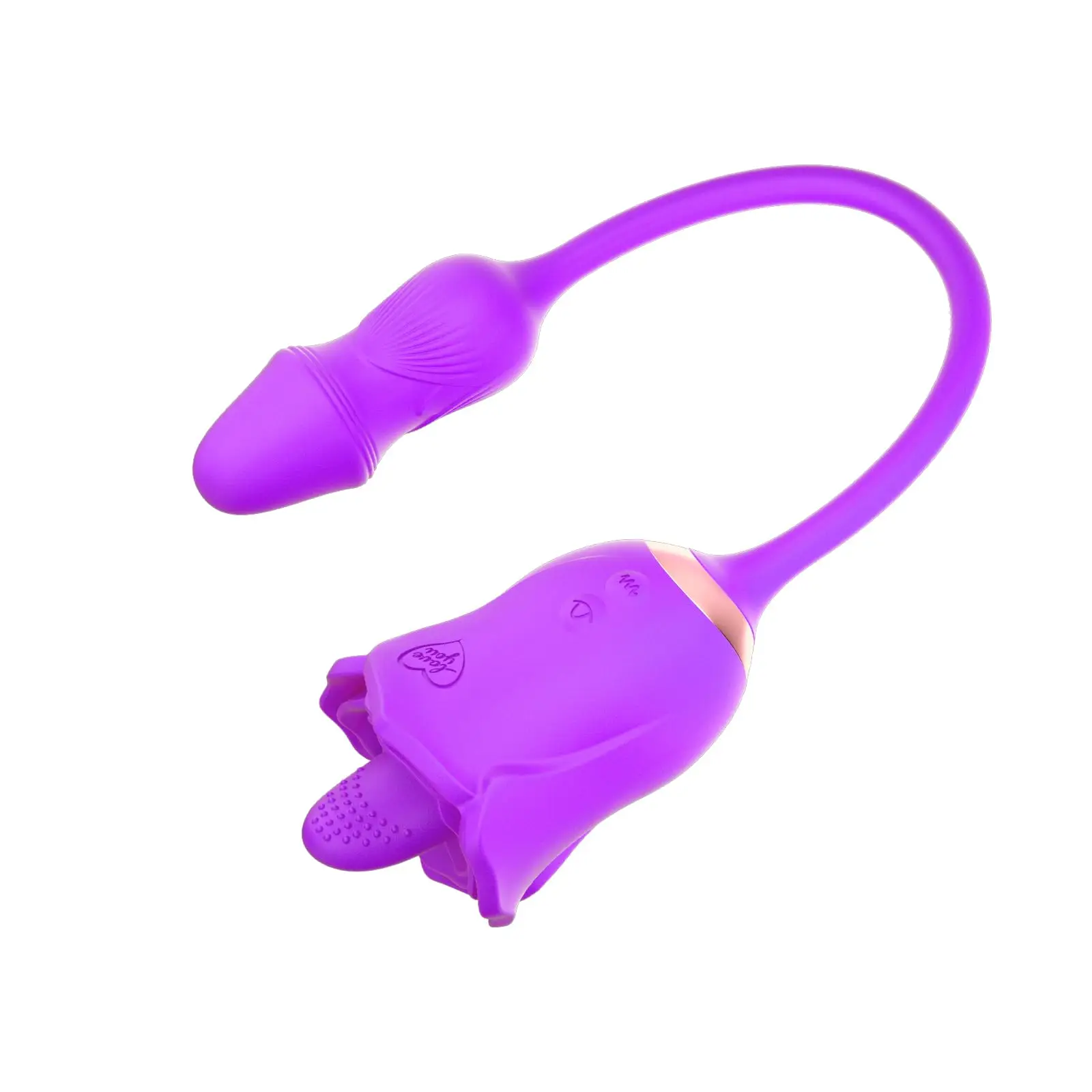 

Rose Sex Toy for Women - Swingable Rotatable Expandable Dildo Vibrator 7 Licking & 10 Vibrating G-spot Stimulator for Clit