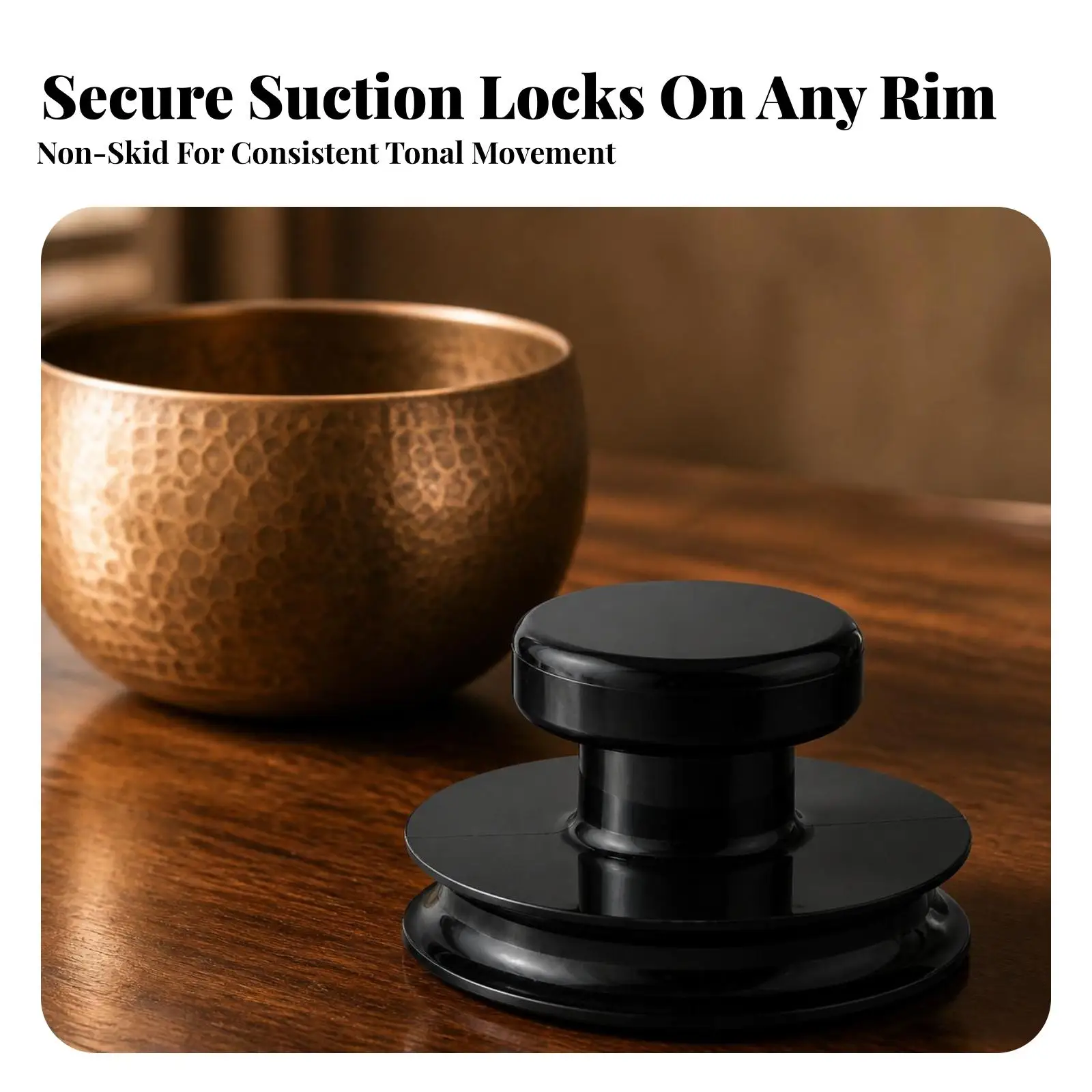 Sound Healing Bowl Suction Handle Silicone Grip for Meditation Instrument Lifter Tool Secure Non Marking Pad