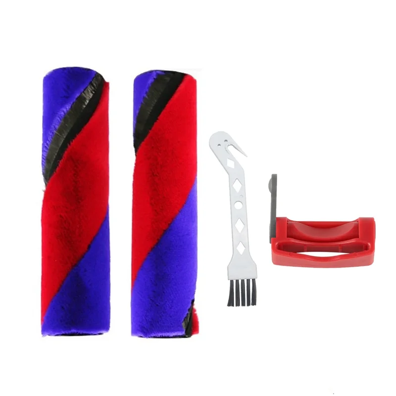 ABVI-2PCS แปรงลูกกลิ้ง + สวิทช์ล็อคชุดสําหรับ DYSON SV19 OMNI-GLIDE/SV21 MICRO เครื่องดูดฝุ่นกํามะหยี่นุ่มแปรงลูกกลิ้งคู่